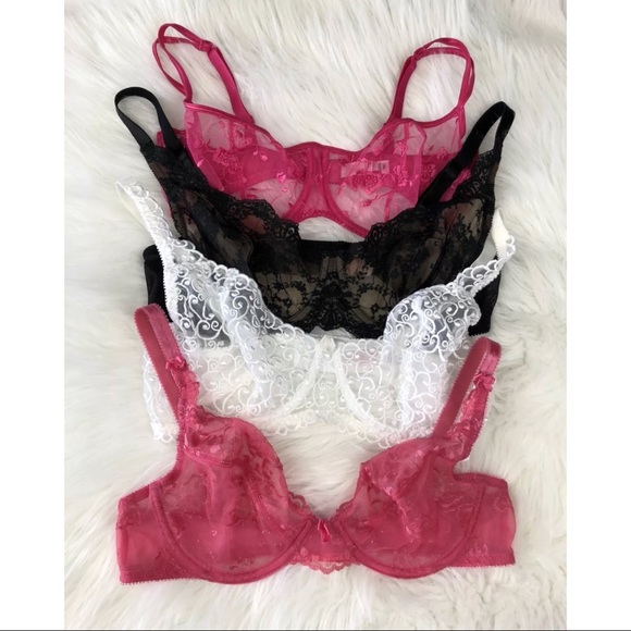 Victoria's Secret Other - Victoria's Secret Set of 4 Lace Underwire Bras
